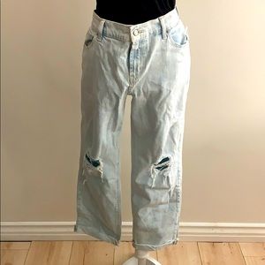 Distressed jeans